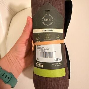 REI Black/Brown Briarsmoke Midweight Base Layer Tights Womens M